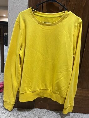 Bright Yellow Crewneck Sweatshirt